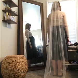 Sheer Floor Length Wedding Veil